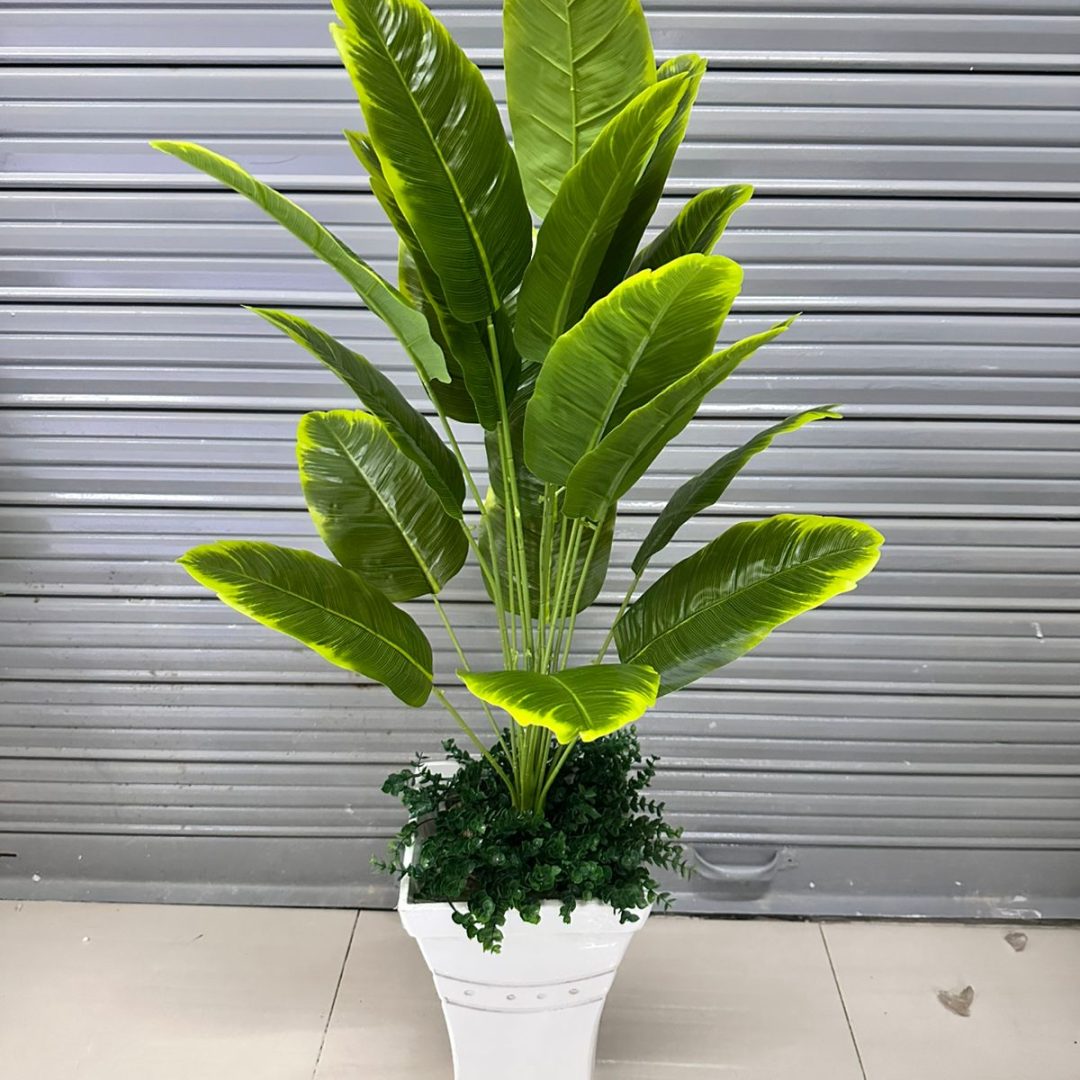 Planta Artificial | Viajera | x18 Hojas | Base de Trupán