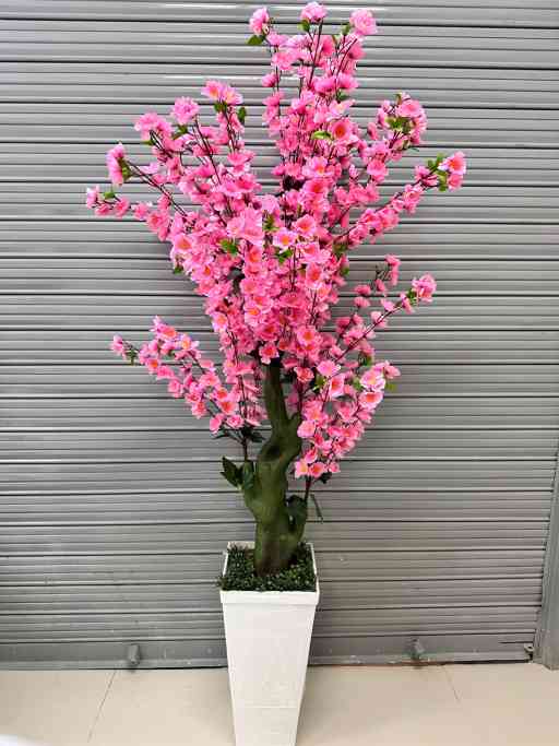 Árbol de Cerezo ROSADO + Maceta de Trupán | 200cm — Plantas Artificiales
