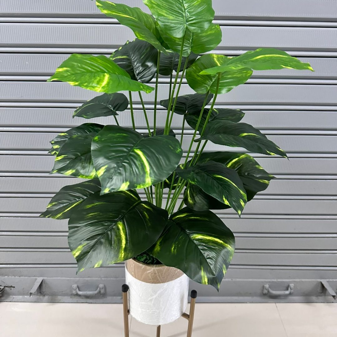 Planta Artificial | BOA | x24 Hojas | Base y Soporte de Metal