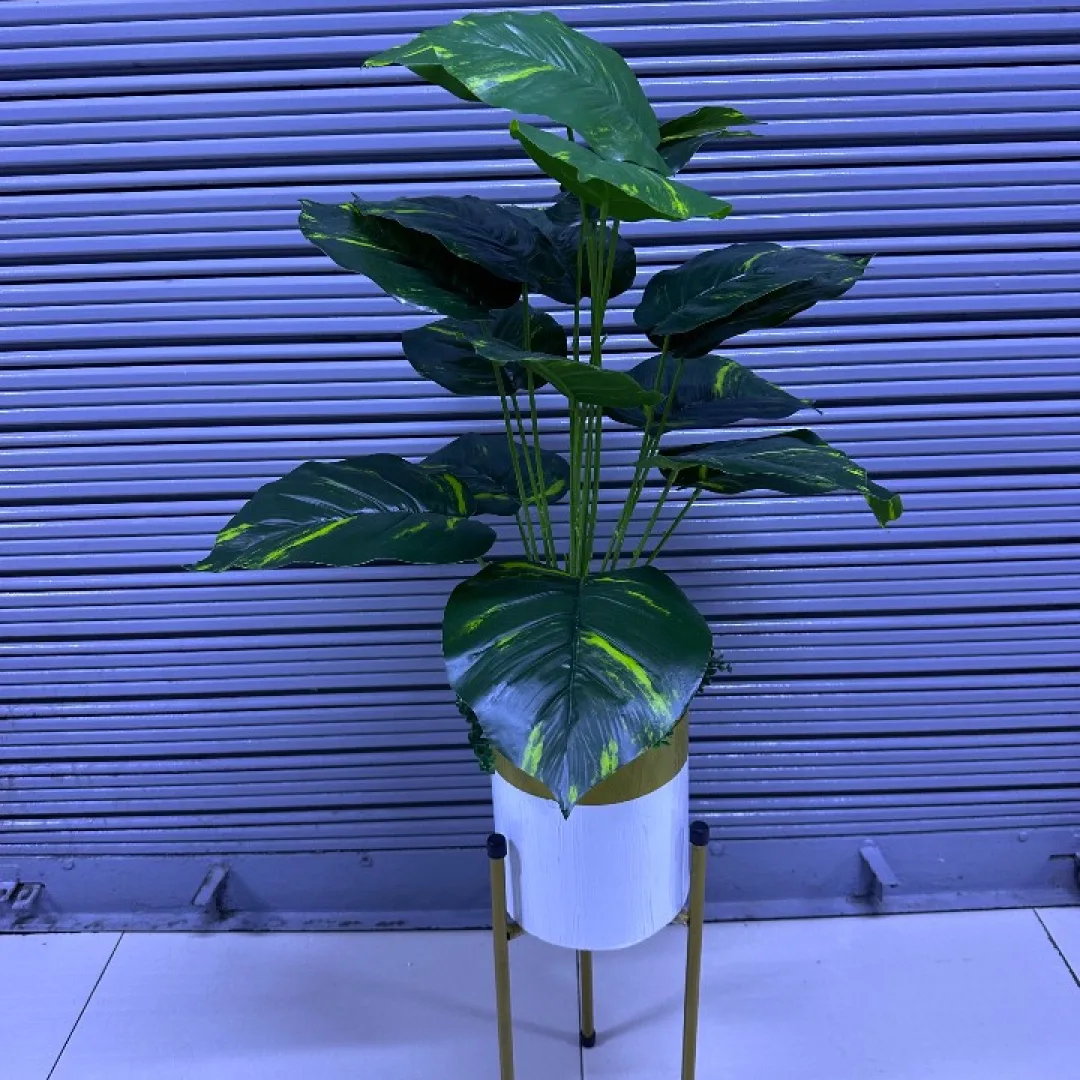 Planta Artificial | BOA | x18 Hojas | Base y Soporte de Metal