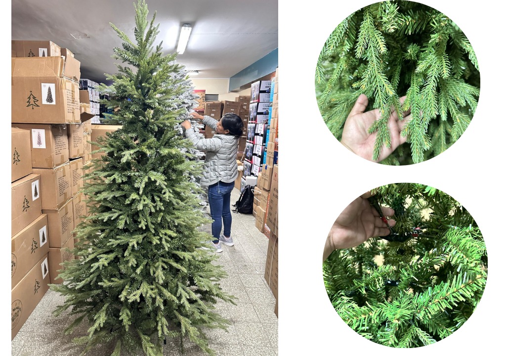 🎄 Pino Americano Artificial  – Sistema de Bisagras (3 Cuerpos)