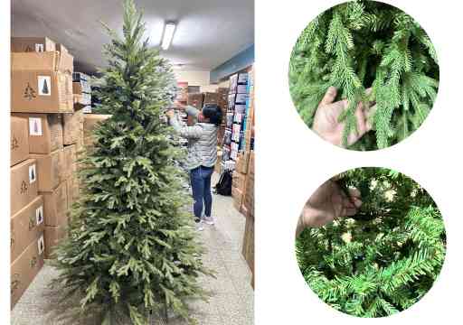 🎄 Pino Americano Artificial – Sistema de Bisagras (3 Cuerpos) — Navidad 2025
