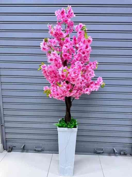 Árbol MINI Cerezo ROSADO– 160 cm + Base de trupan — Plantas Artificiales