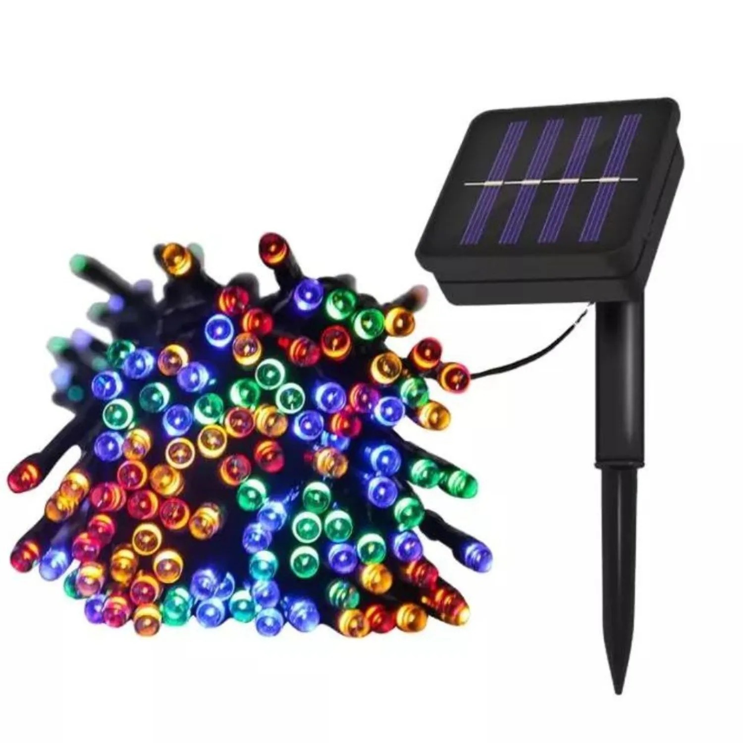 Luces Navideñas MULTICOLOR Con Panel Solar | 35m