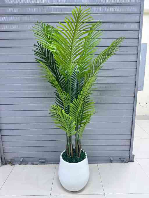 Palmera Areca + base de fibra de vidrio — Plantas Artificiales
