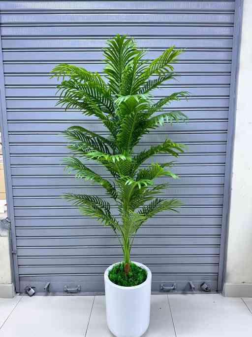 Planta Palmera + Maceta fibra de vidrio | 200cm — Plantas Artificiales